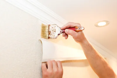 Pose de papier peint à Thoury-Férottes — revêtements muraux et toiles de verre
